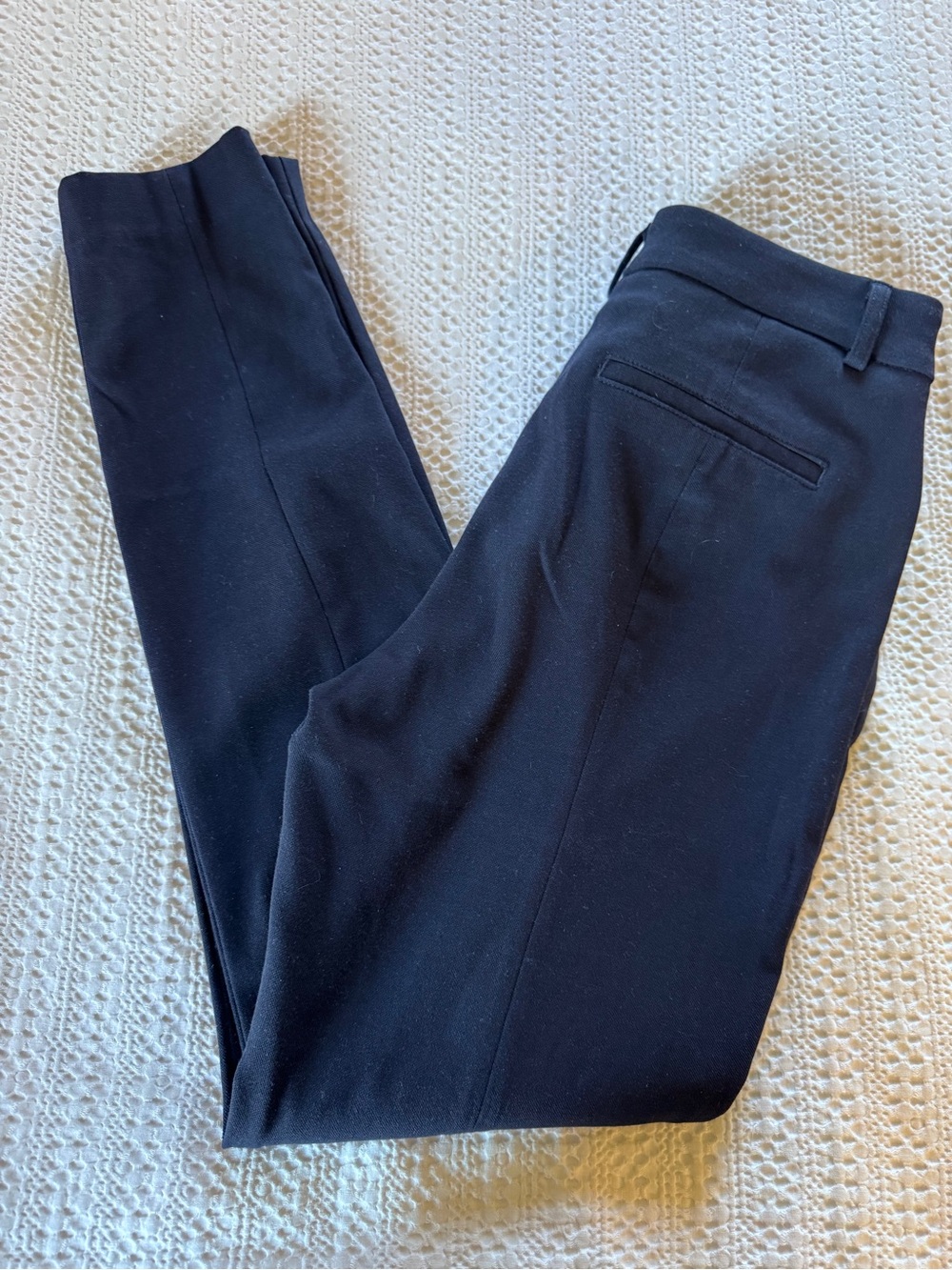 Express Blue Skinny Dress Pants mid rise size 4